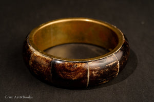 牛角黃銅手環